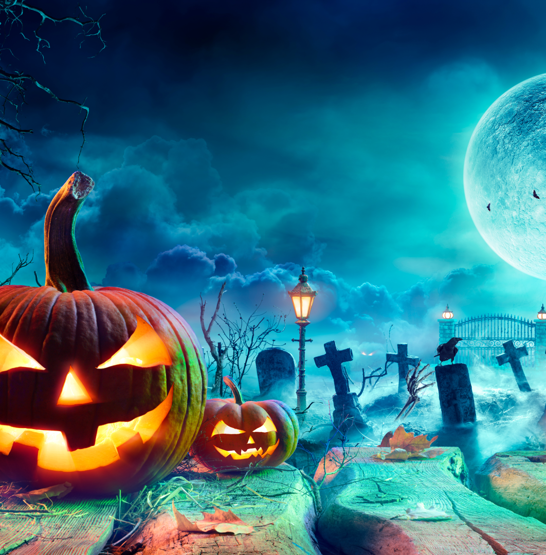 Halloween Graveyard Photography Backdrop - Photography Drops